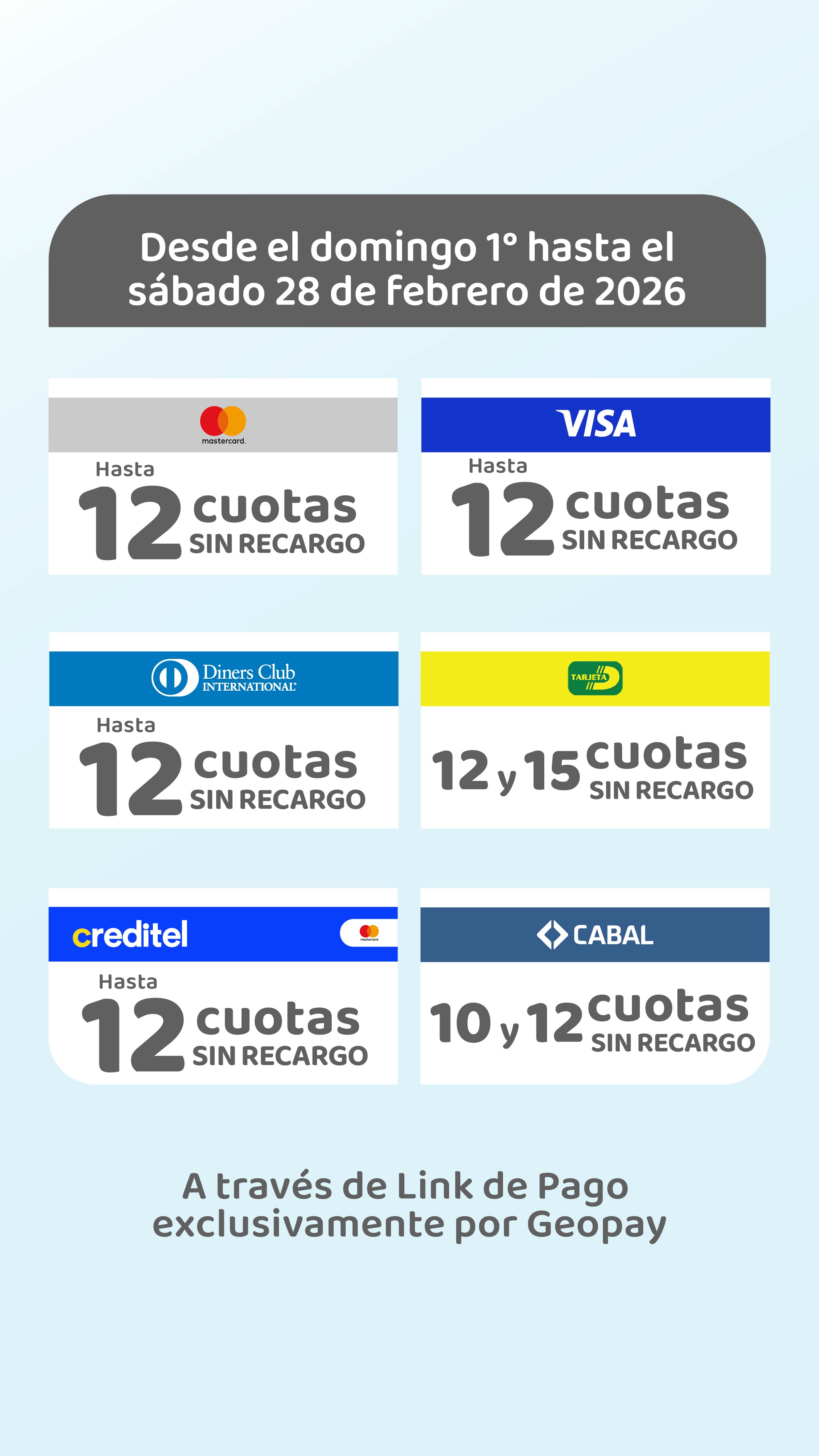 Promociones vigentes 